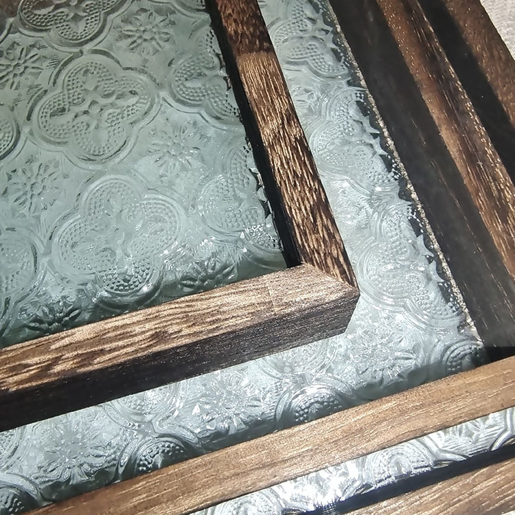 Retro Wooden Tea Tray Begonia Flower Tray Antique Dessert Fruit Tray Tea Cup Tray Rectangular Wooden Tray