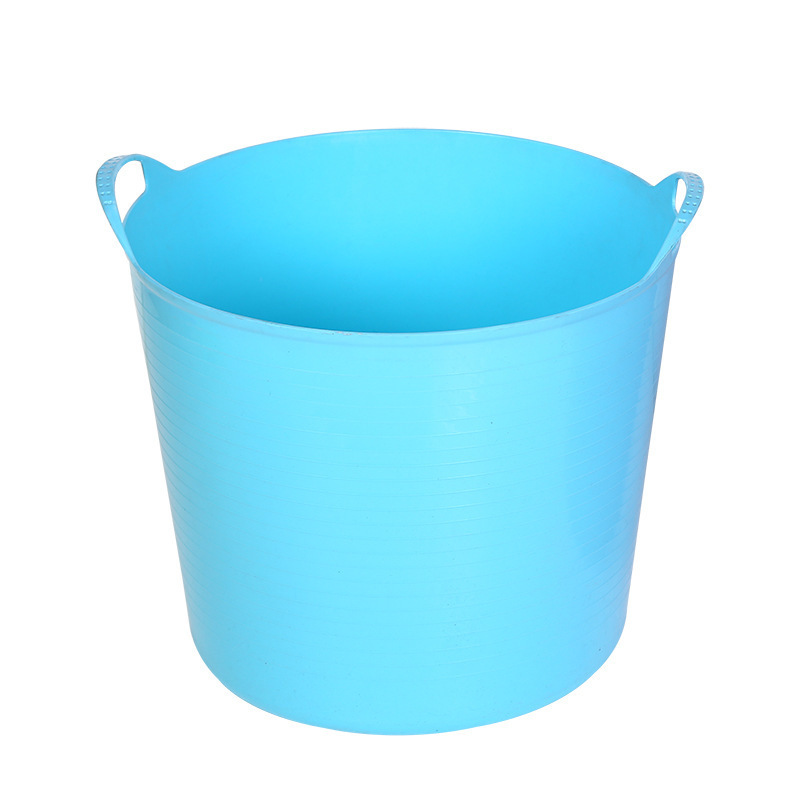 Wholesale Large Little Yellow Duck Bath Bucket Plastic Children's Portable Bath Bucket Bath Bucket Bucket Multi-Purpose Storage Bucket