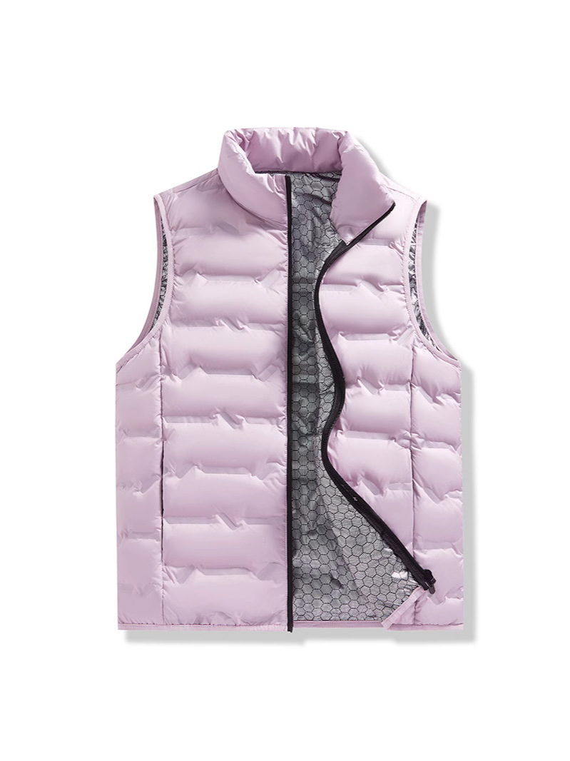 Men's Vest Autumn and Winter New Sports Down Vest Korean Style Vertical Collar Jacket Loose plus size Warm Vest