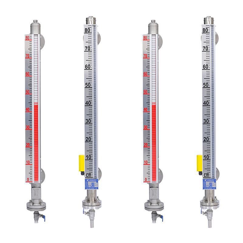 Hongyi magnetic sensitive two-color level gauge manufacturers can process high temperature magnetic sensitive electronic two-color level gauge 4-20mA side position