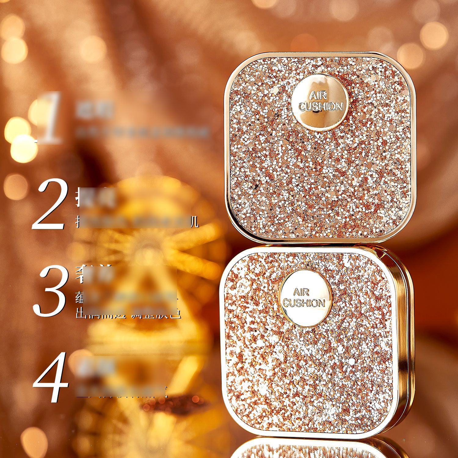 European and American Lotus Sheep Placenta Skin Care Brightening Water Light Air Cushion Cream Three-Color Air Cushion Four-In-One Air Cushion Makeup 3384