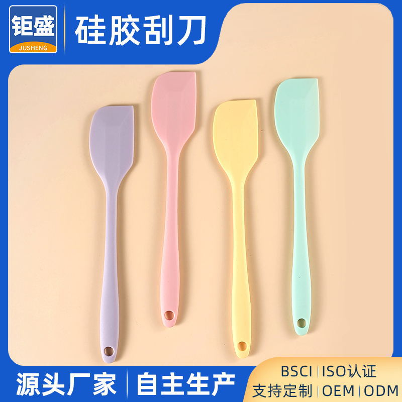 Силиконовый скребок для выпечки, устойчивый к высоким температурам, пищевой силикон, лопатка для крема и тортов