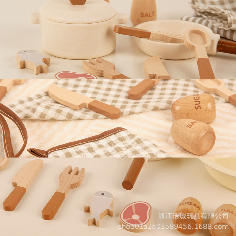 Children's Wooden Doll House Mini Furniture Ornaments Decorative Food Toy Cabinet Props Simulation Play House Kitchen Toys