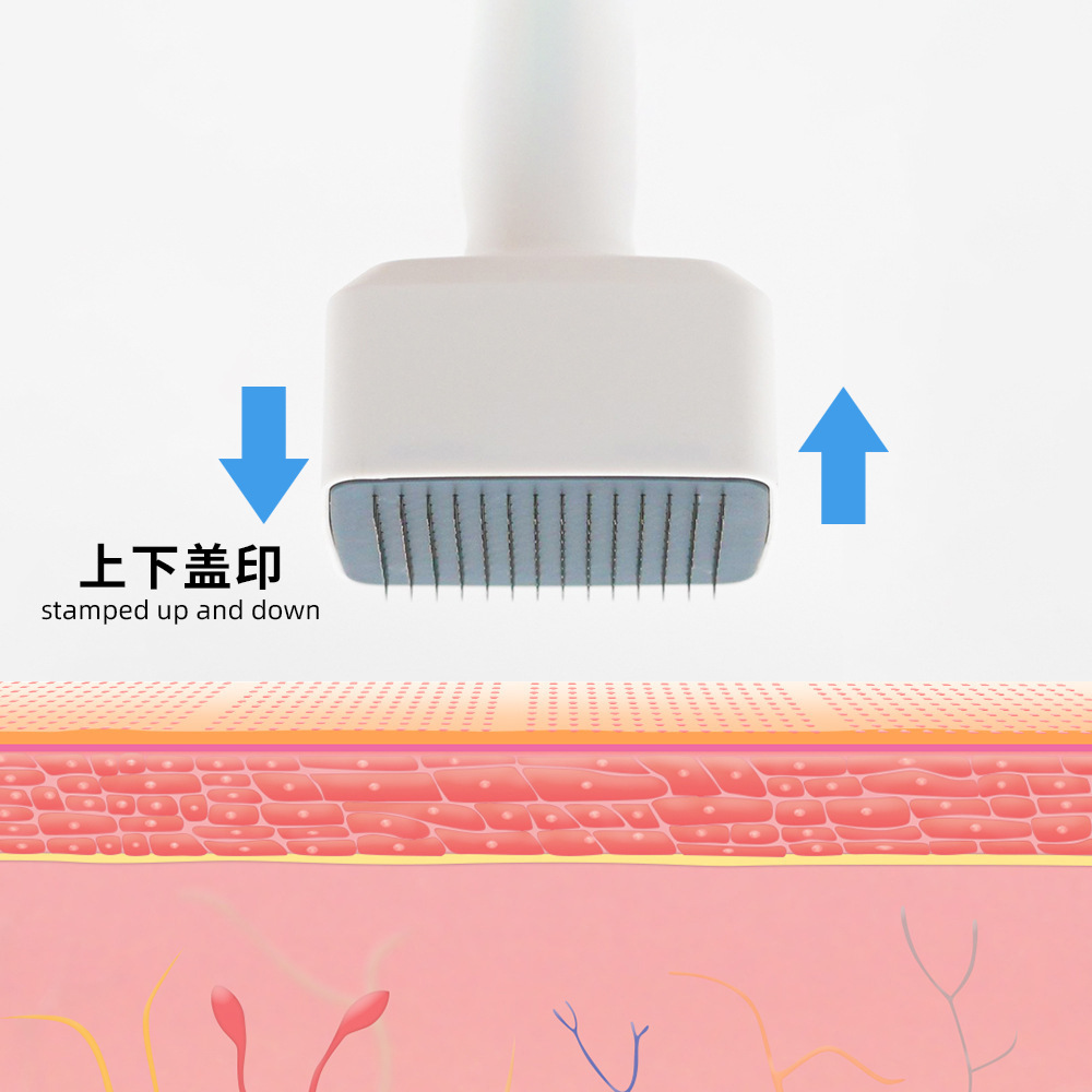 140 needle stamp microneedle adjustable needle rectangular stamp needle stamp scalp hair minoxidil medicine