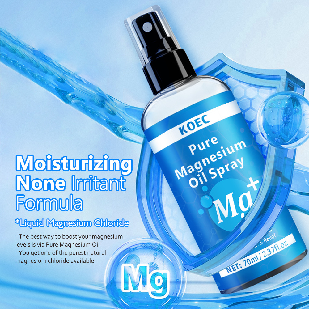 Koec Magnesium Oil Spray Muscle Soothing Pure Magnesium Body Spray Magnesium Oiil Spray Cross-Border Hot Model