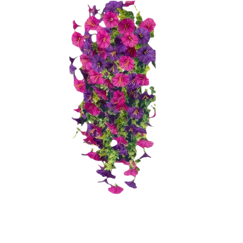 Cross-border Amazon Simulation Flower Eucalyptus Flower Silk Flower Home Wedding Outdoor Courtyard Wall-hung Rattan Fake Flower