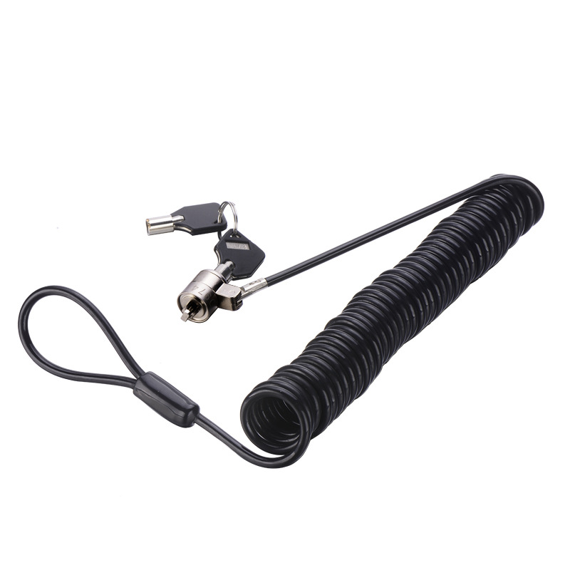 Spring Rope Steel Cable Laptop Lock