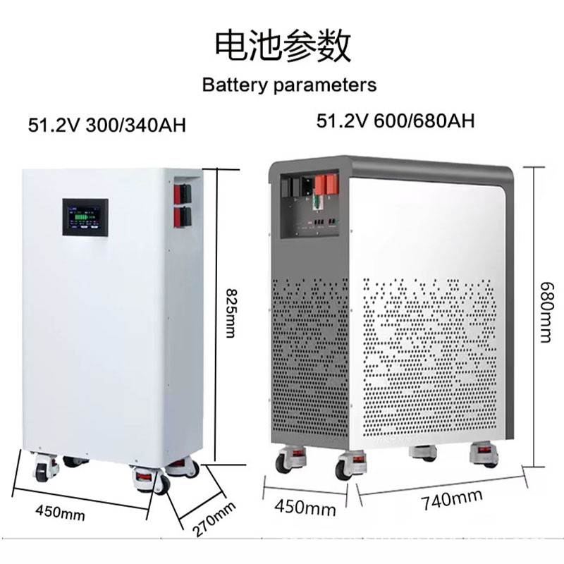 Lithium iron phosphate battery pack lifepo4 home energy storage system 51.2V300AH solar photovoltaic battery