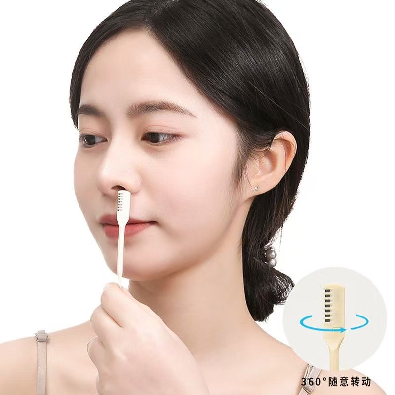 Cross-Border Double-Headed Nose Hair Manual Safety Nostril Cleaning Double-Headed Portable Nose Hair Trimmer Men's Nose Hair Knife