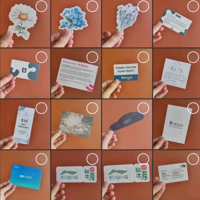 Special-Shaped Seed Paper Is Environmentally Friendly, Can Sprout and Bloom, Creative, Biodegradable, Handmade Seed Paper, Personalized Tag Customization