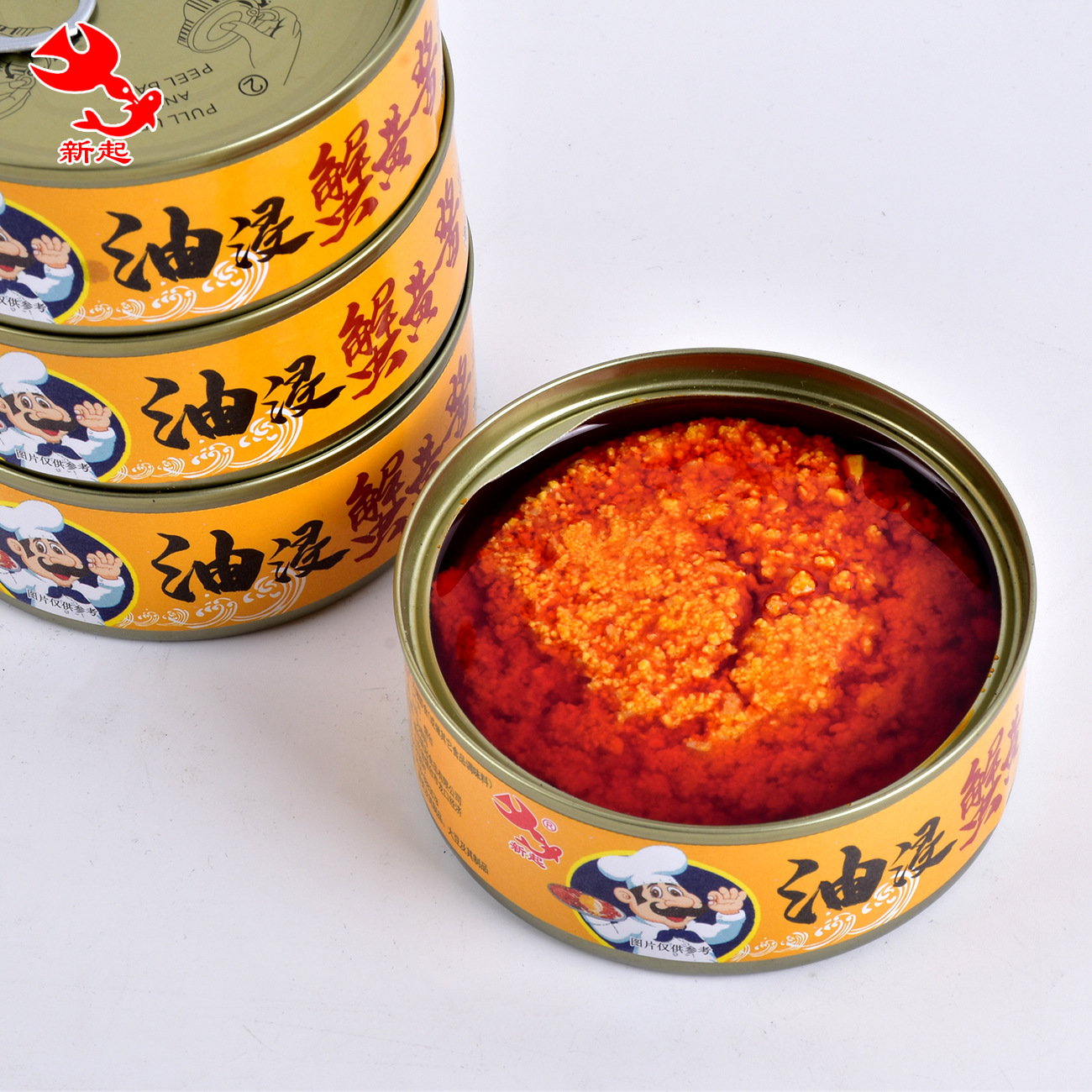 Crab Roe Soy Sauce, Crab Roe Paste, Ready-To-Eat Seafood Sauce, Crab Sauce for Rice and Noodles, Canned Food for Wholesale