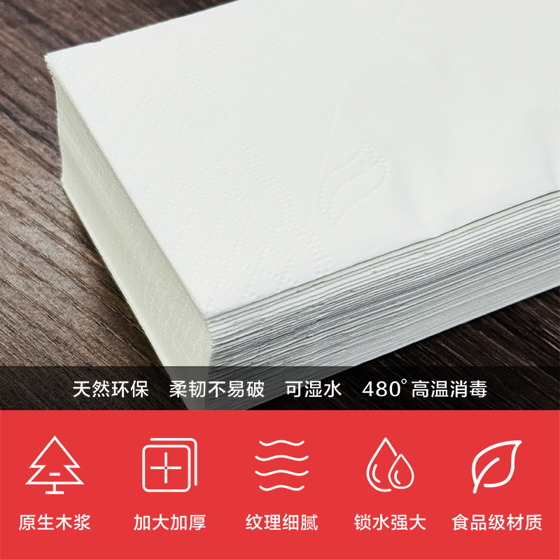 Customized Soft Tissue Paper with Logo Printing, Advertising Tissue Paper, Customized Catering Gas Station Napkin Paper Towel, Customized
