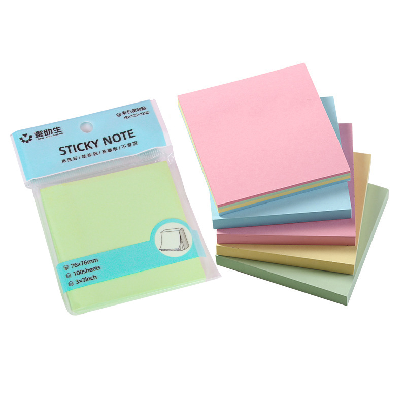 Post-it notes color office stationery creative notes can tear students simple strong sticky notes wholesale