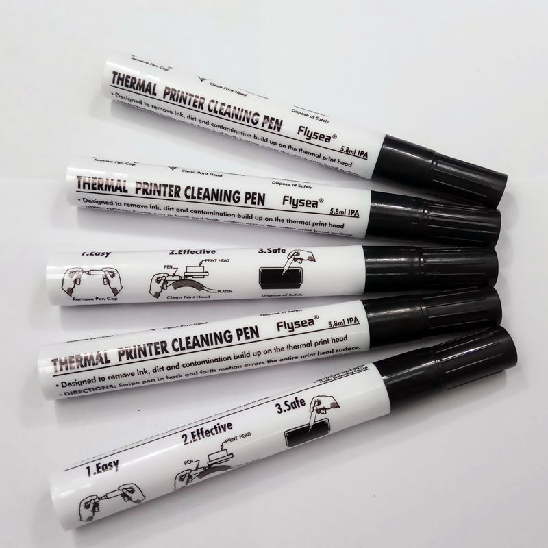 Flysea Printer Cleaning Pen Thermal Print Head Maintenance Cleaning Alcohol Pen Dust Removal Pen Thermal Special Pen