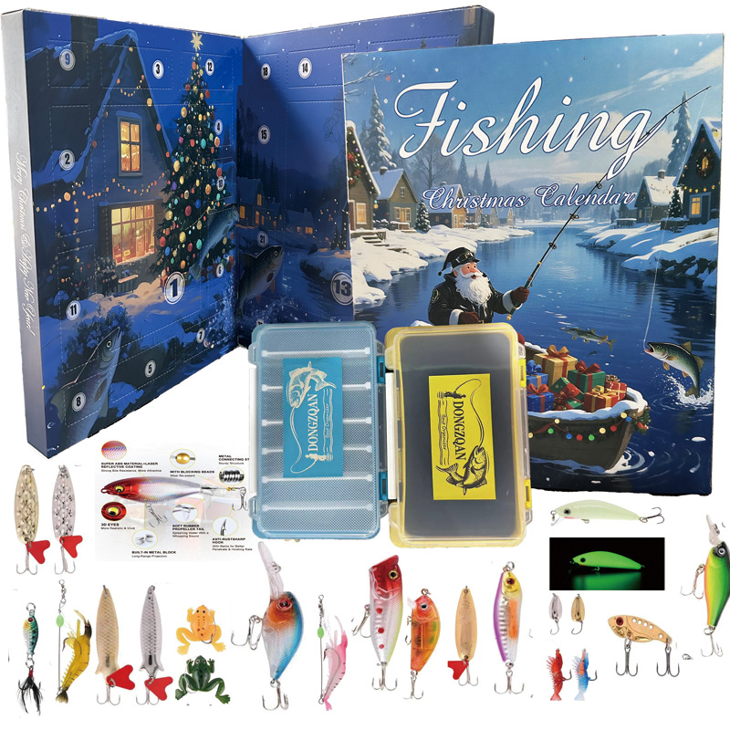 Fishing Lure Blind Box Christmas Countdown Fishing Advent Calendar Christmas