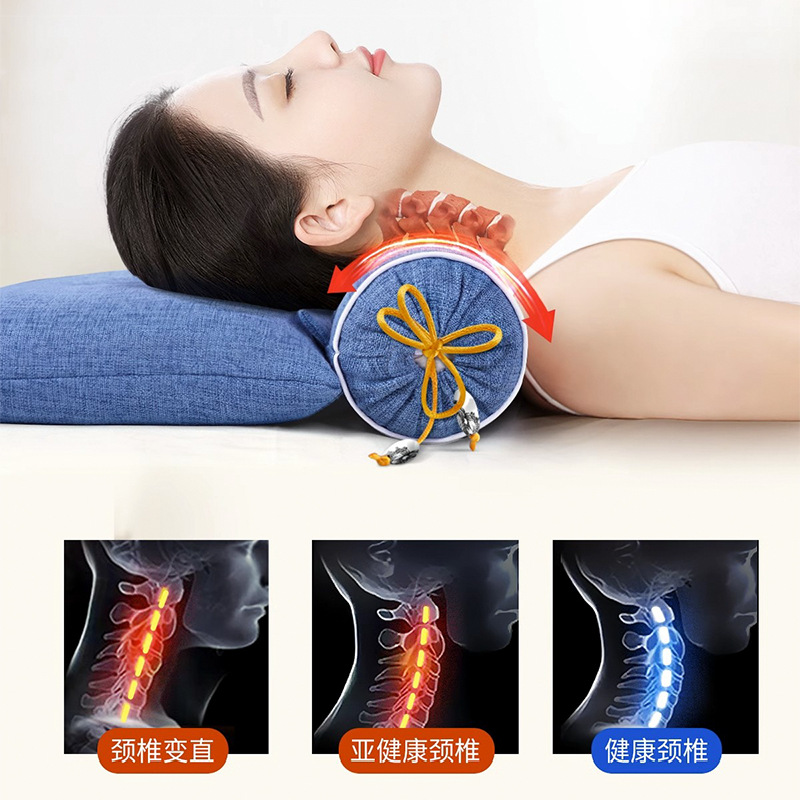 wormwood buckwheat 12 Chinese herbal medicine cervical pillow inflatable electric heating combination pillow conjoined pillow Chinese herbal medicine wormwood pillow