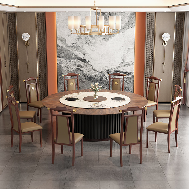 Hotel Dining Table, Slate Dining Table, Electric Dining Table, Villa Dining Table, Restaurant Dining Table, Factory Direct Sales