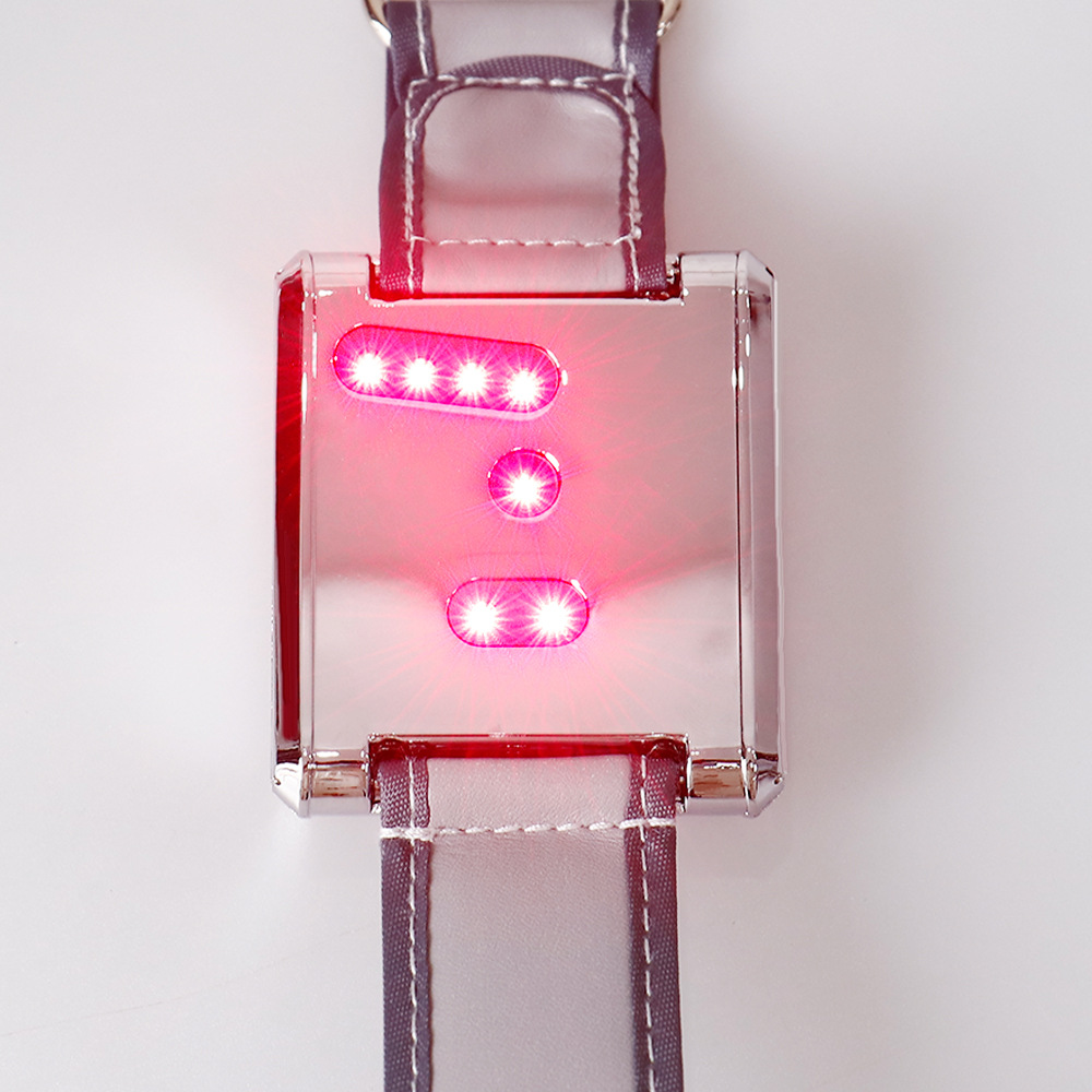 Factory Direct Supply Semiconductor Nano Light Wave Instrument Wrist Laser Physiotherapy Instrument English Version Wholesale