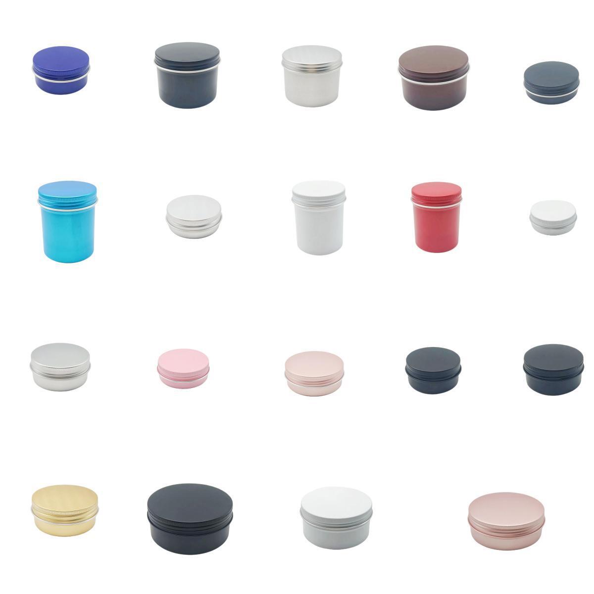 Лучшие продажи алюминиевой коробки, оптовая продажа, цветная матовая черная маленькая алюминиевая коробка, круглая коробка для подарков