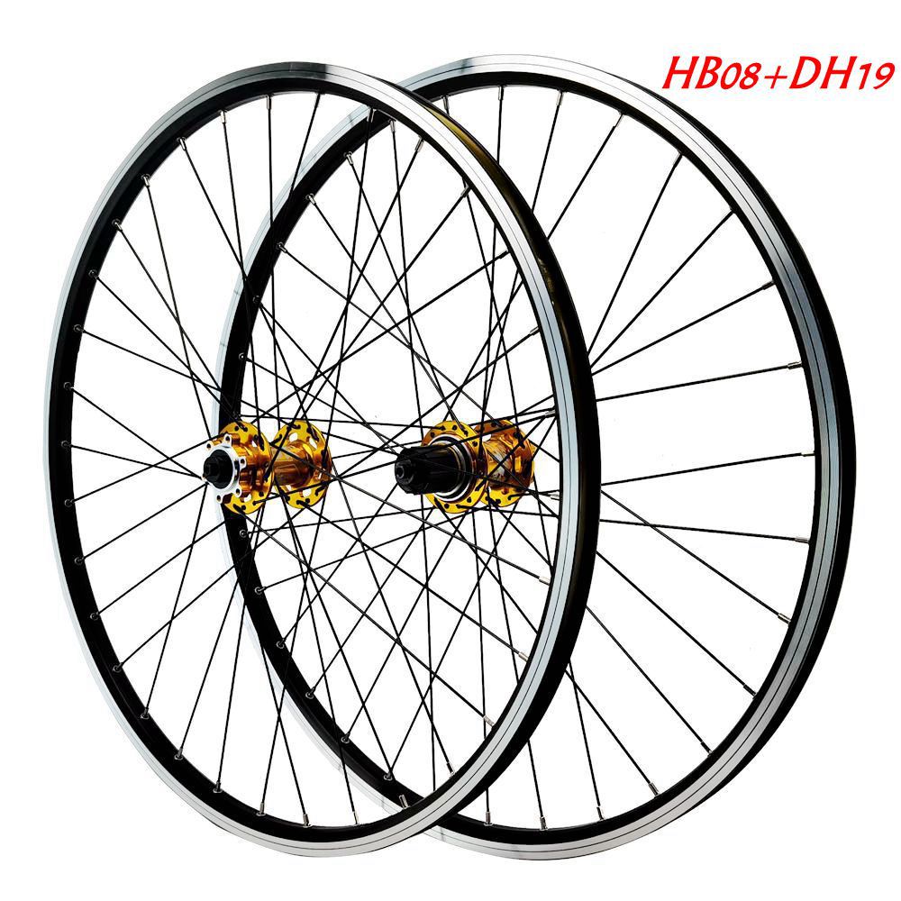 Bike wheel mountain wheel set 26/27.5/29 inch disc V brake Front 2 rear 4 Peilin bearing 12 speed quick release