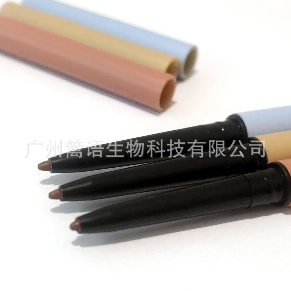 Cross-border exclusive for neutral logo-free extremely fine round eyebrow pencil 5-color double-headed dual-use foreign trade small batch Z wholesale