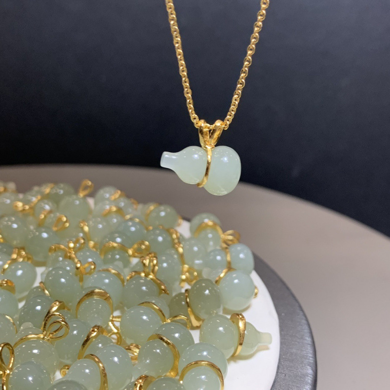 книга идентификации натурального нефрита Jufulin, легкая роскошная цепочка из шерсти, кулон из серебра 925