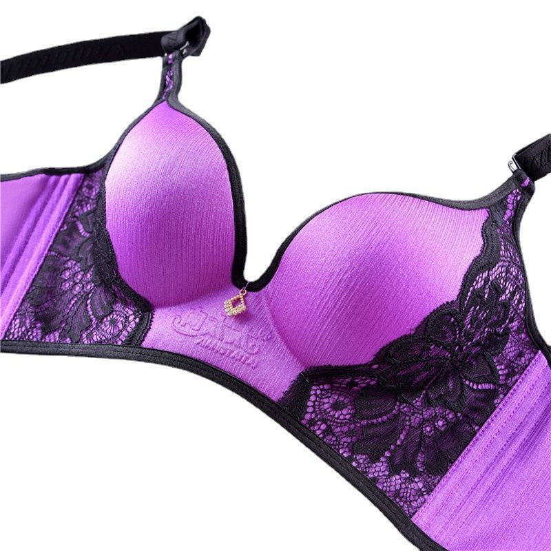 Official direction big underwear suit small chest upper support gather up accessory breast bra comfortable breathable thin sexy