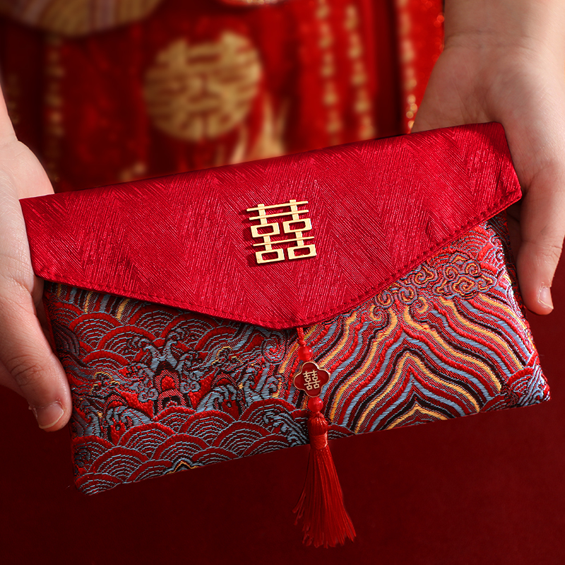 Изменение платы, красный конверт на свадьбу, 10,000 юаней, чай, новые свадебные принадлежности, большой конверт для помолвки