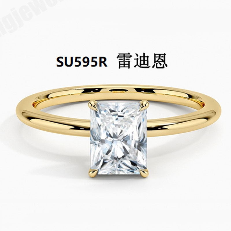 18K Gold Plated Ring Women's Laboratory Cultivated Diamond 1 karat Eagle Claw Wedding Ring Marriage Proposal Diamond Ring Simple Light Luxury