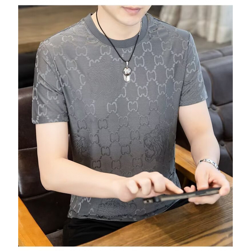Clearance Sale: Original Export Large Size Ice Silk Short Sleeve T-Shirt for Men, Summer Thin Breathable Sports Top Tee