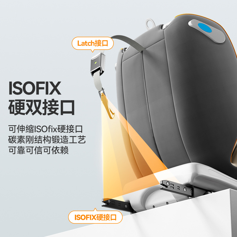 Ningbo Factory Newborn Child Car Safety Seat 0-12 Years Old Baby Seat Swivel Model 360-Degree Rotation