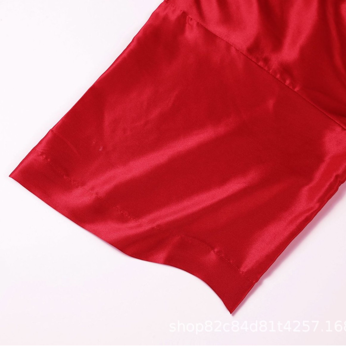 Plain Clothes, Imitation Silk Home Clothes, European and American Style Spring, Summer and Autumn Nightgown, Fresh, Noble and Atmospheric Bathrobe Wholesale