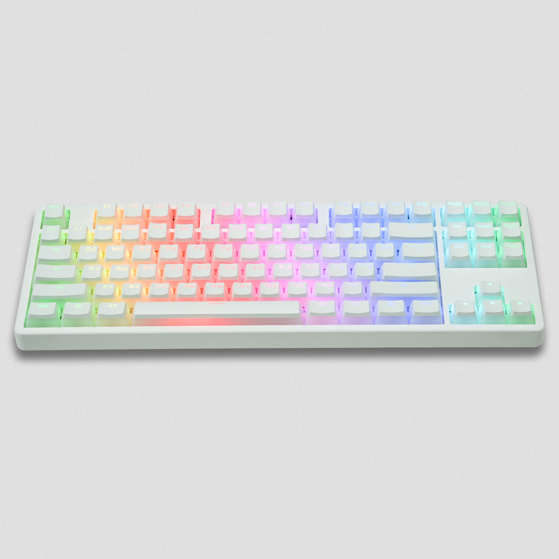 Womierrussian British and Russian Keycaps Russian Keycaps Secondary Injection Keyboard Pbt Keycaps O Em Height