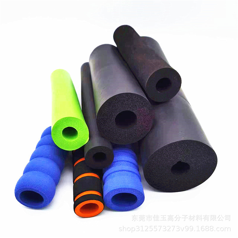 Manufacturers in stock two-color sponge handle sleeve rubber anti-static NBR foam sponge sleeve rope skipping handle handle sleeve