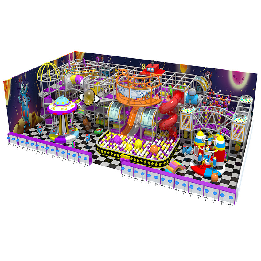 Cross-Border Large-Scale Commercial Entertainment Slide Indoor Playground Equipment Manufacturer Direct Supply Naughty Castle Children's Playground Facilities