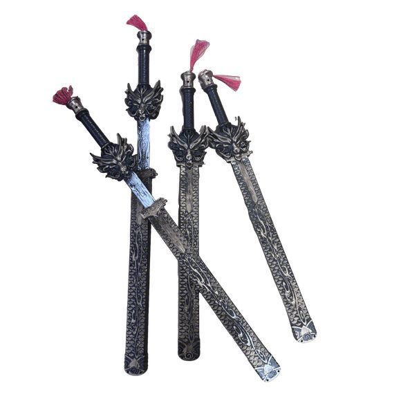 New Automatic Unsheathed Faucet Sword Metal Model Ornaments Weapons Travel Performance Photo Sword Props Wholesale