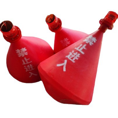 Promotional Marine Warning Floating Cone Channel Marking Warning Line Buoy Plastic Navigation Buoy Channel Optional with Warning Light