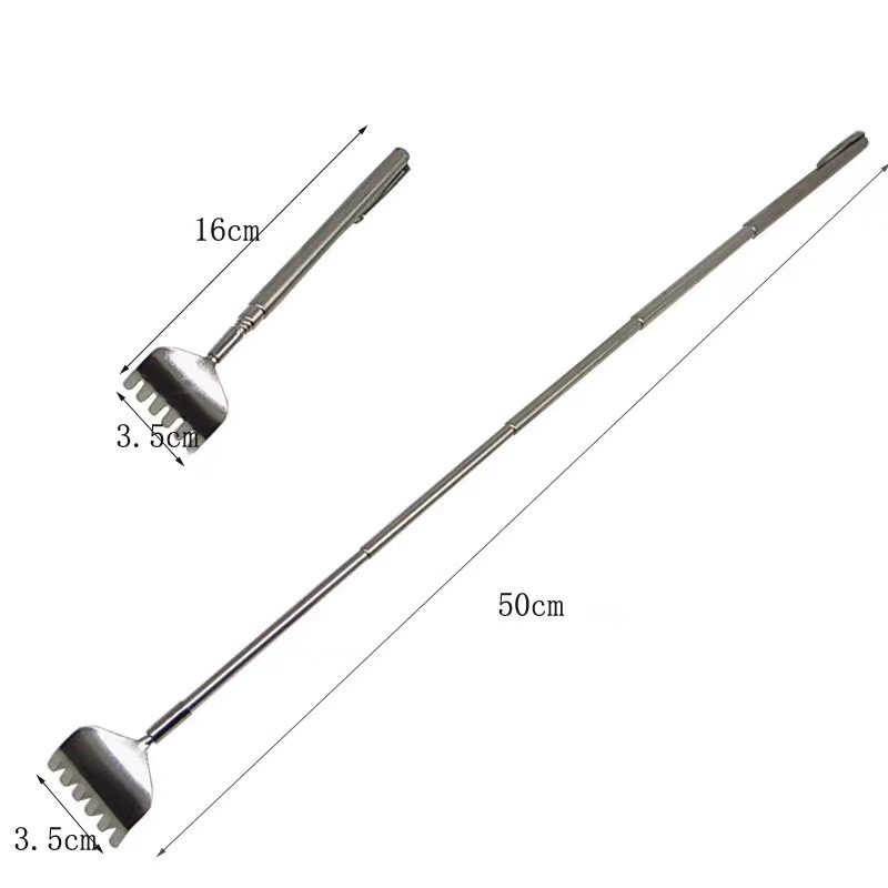 Stainless steel retractable tickling old man Music tickling does not ask for help scratching artifact back tickling massage artifact