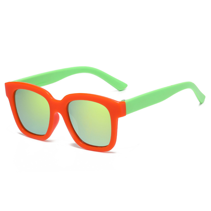Fda Registration Kidsren's Sunglasses Cross-Border European and American Kidsren's Sunglasses Amazon Export Colorfuled Glasses Sun Protection 8277