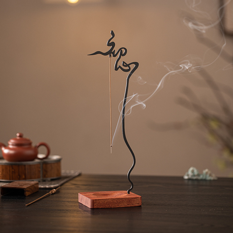 Zen-Style Upside-Down Incense Holder Base Incense Burner Creative Home Indoor Tea Table Incense Ornament Incense Holder Incense Stand