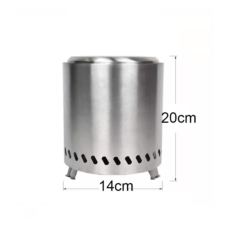 Indoor courtyard portable anti-scald desktop stove stainless steel outdoor wood stove outdoor picnic smokeless desktop stove