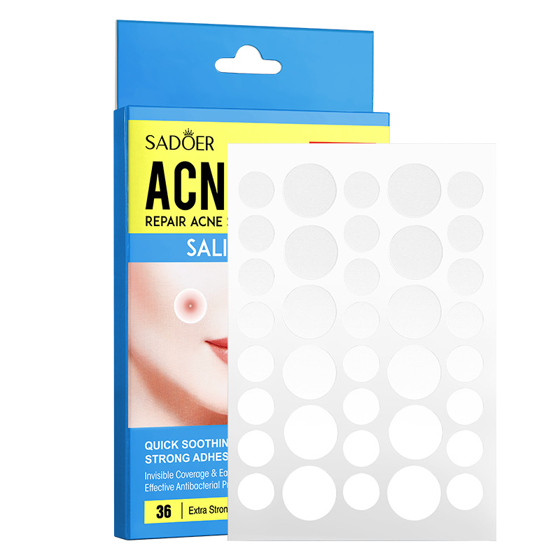 English acne patch SADOER facial invisible anti-acne repair hydrocolloid anti-acne cross-border foreign trade Wholesale