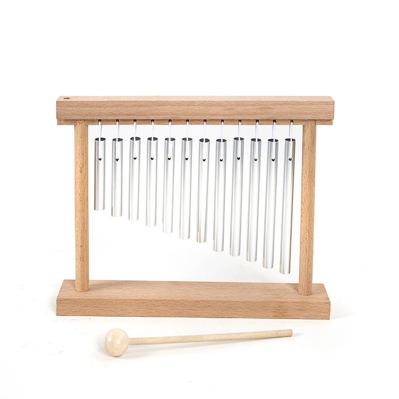 Wooden Early Education Percussion Instrument Wind Chime Puzzle Exercise Fine Movement Cultivate Music Interest Interactive Toy
