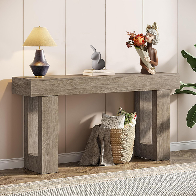 New Chinese Style Entrance Table Wall Long Table Narrow Table Table Table Fragrant Case for Table Zen View Table Storage