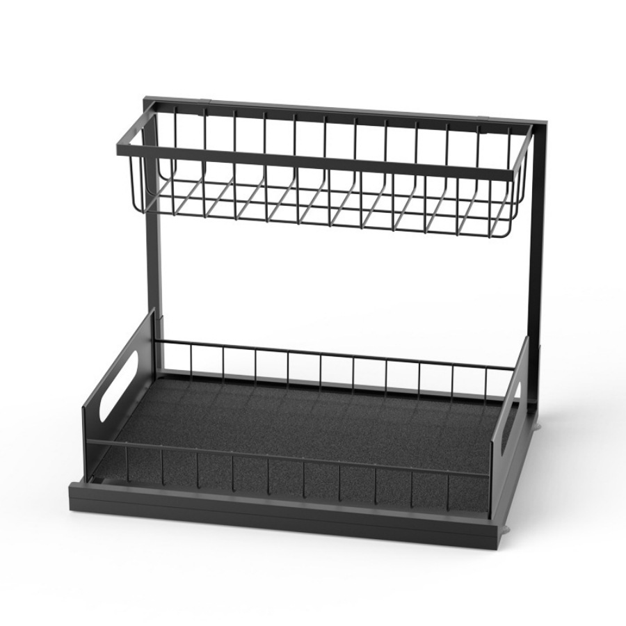 Cross-border Amazon New Kitchen Cabinet Rack Multi-functional Household Countertop Pull-out Seasoning Storage Rack