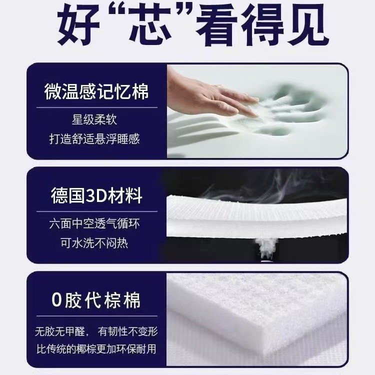 Desana Fully Disassembled Roll-Packed Compressed Mattress 3D Breathable Spring Natural Latex Simmons Home Mattress Comfortable
