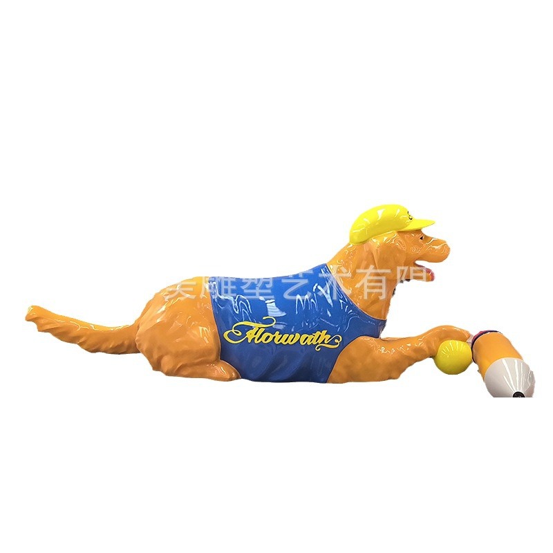 Large Fiberglass Cartoon Sculpture Outdoor Park Square Mascot Animal Ornaments Shopping Mall Fiberglass Sculpture