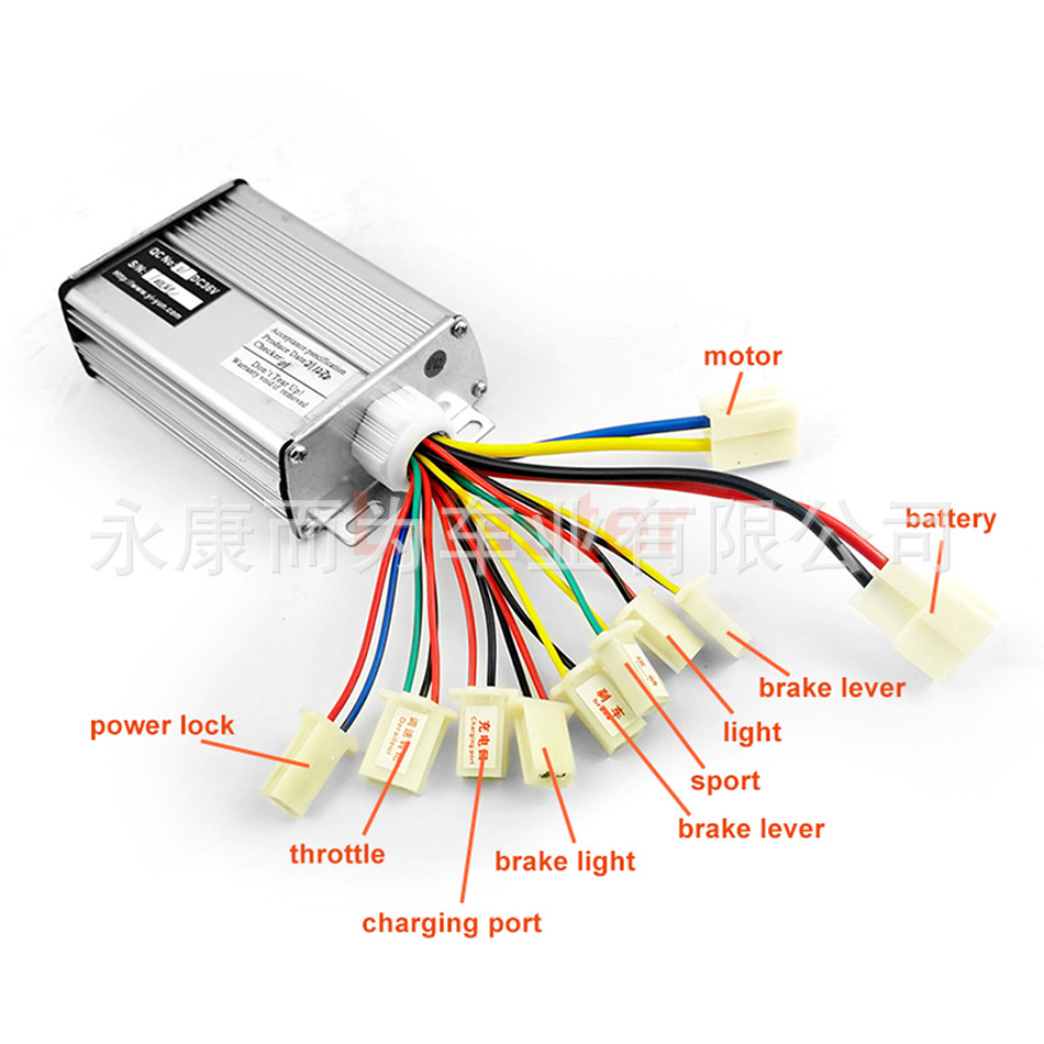 36V 1000W electric scooter with brush controller 48V control device for chain transmission electric bicycle