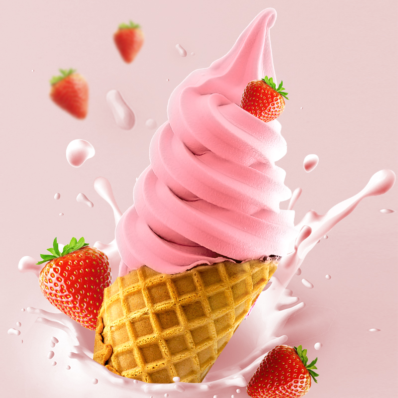 Guangxi Youpin Soft Ice Cream Powder 1kg Homemade Ice Cream Vanilla Milk Ice Cream Commercial Sundae Cone Ingredients