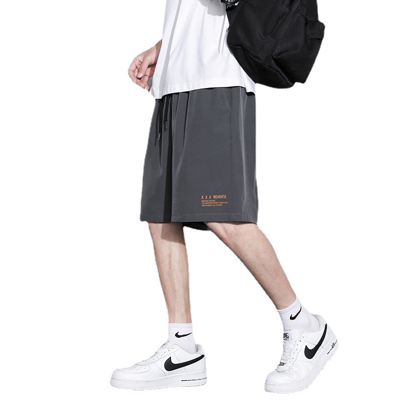 Shorts Men's Summer Ice Silk Thin Outer Wear Quick-drying Loose Basketball Pants Half Casual Sports Pants Quick-drying